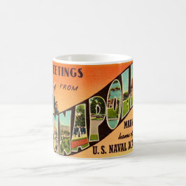 Vintag Annapolis MD Gruß Kaffeetasse