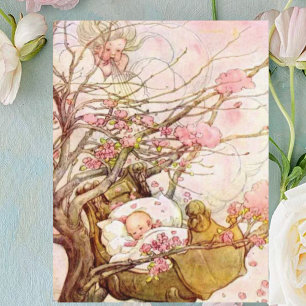 Vintag Anne Anderson Baby an der Tree Top Postkarte