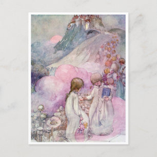 Vintag Anne Anderson Die Stadt Sleep Postkarte