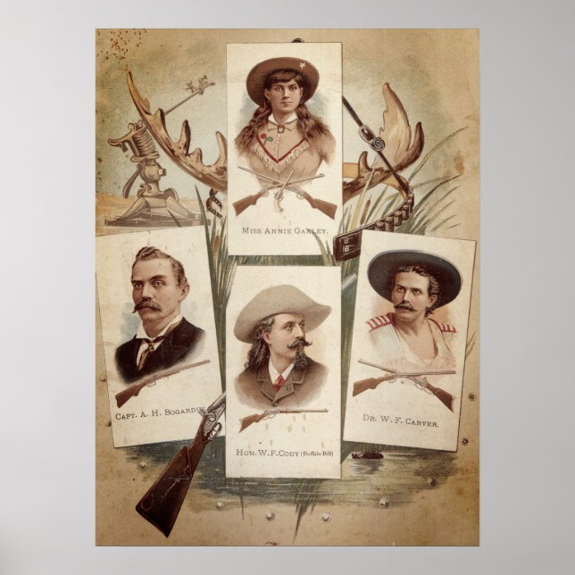 Vintag Annie Oakley & Buffalo Bill Poster (Vorne)