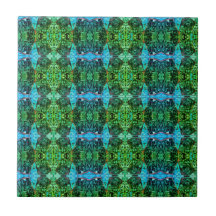 Vintag antike grüne blaue Jugendstil