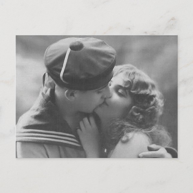 Vintag antike romantische Paare Karten und Geschen (Vorderseite)