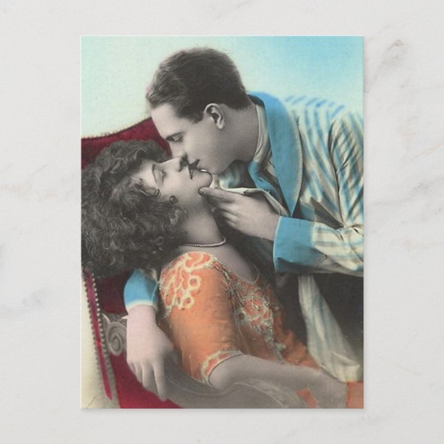 Vintag antike romantische Paare Karten und Geschen (Vorderseite)