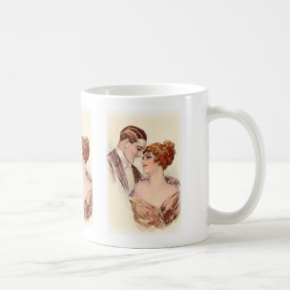 Vintag antike romantische Paare Karten und Geschen Kaffeetasse