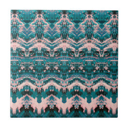Vintag antikes Aquamarines Grünes Beige Viktoriani Fliese