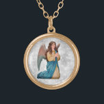 *~* Vintag AP40 Klassisches Angel Kneeling Gebet Vergoldete Kette<br><div class="desc">(Suche nach AP40 für ähnliche Designs) Transfer zu anderen Produkten, wenn Sie möchten. Vintages ROUND Gold Design mit süsse klassische Kunst einer jungen ANGEL KNEELING PRAYING . * Energetisch Enhanced Romantic Vintag Retro Antique ANGEL Imitate Glitzer Diamant Background. ANGEL KNEELING und PRAYING mit einem silbernen Glitzer Hintergrund. — Seit 2001...</div>
