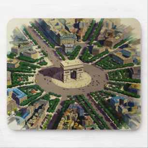 Vintag Arc de Triomphe Paris Mousepad