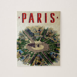 Vintag Arc de Triomphe Paris Puzzle