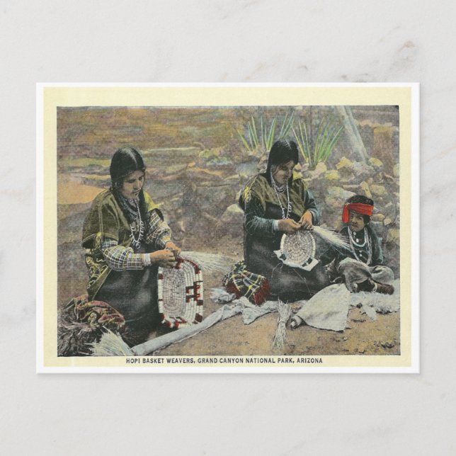 Vintag Arizona Hopi Postkarte (Vorderseite)