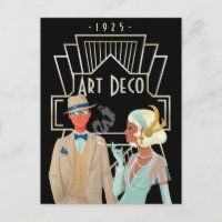Vintag Art Deco 200 Era Glam Couple