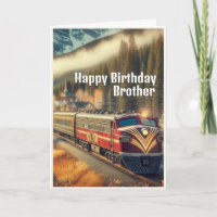 Vintag Art Deco Bahn Brüder Geburtstag