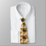 Vintag Art Deco Blush Gold Black Wedding Krawatte<br><div class="desc">Vintag Art Deco Blush Gold Black Wedding Neck Tie</div>