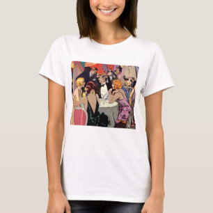 Vintag Art Deco Cocktail Party am Abend T-Shirt
