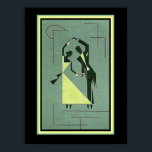 Vintag Art Deco Dancers Poster 12 x 16<br><div class="desc">Einzigartiges Art Deco "Dancers" Poster ca. 1927. 12 x 16</div>