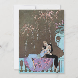 Vintag Art Deco Fireworks Le Feu, George Barbier