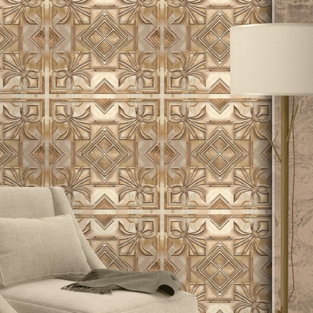 Vintag Art Deco Fleur-de-lis Tapete (Von Creator hochgeladen)