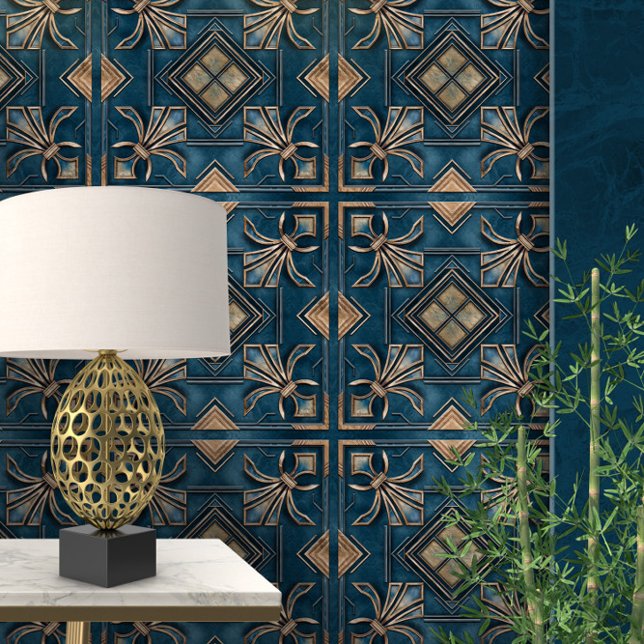 Vintag Art Deco Fleur-de-lis Tapete (Von Creator hochgeladen)