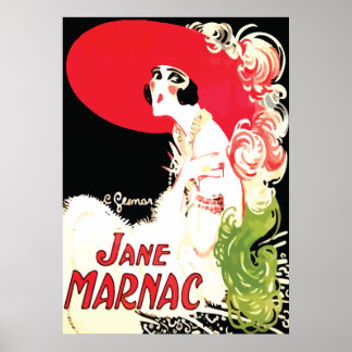 Vintag Art Deco ~ Jane Marnac Poster