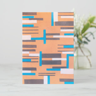 Vintag Art Deco Jazz Pochoir, geometrisches Muster