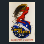 Vintag Art Deco Kaffeewerbung Poster<br><div class="desc">Les Cafés du Brésil alimentent l'univers "Der brasilianische Kaffee füttre das Universum" - A Repro. Druck (von klein bis maximal) eines wunderschönen Art-Déco-Posters vom französischen Meister Jean D'Ylen im Jahr 1930. Ideal für Ihre Zuhause-Wanddekoration. Das Ganze würde eine wunderschöne Retro-Dekoration in Bar,  Café,  Restaurant,  Zuhause-Theater,  Büro oder Garten bilden.</div>