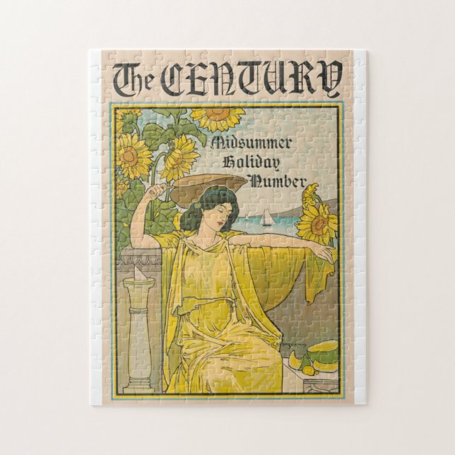 Vintag Art Deco Magazine Cover Puzzle (Vertikal)