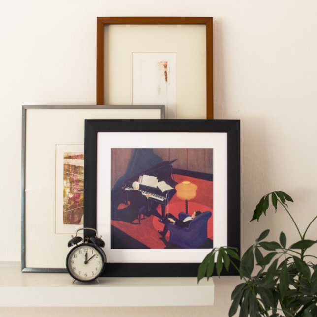 Vintag Art Deco Music Lounge Piano Pianist Poster (Von Creator hochgeladen)