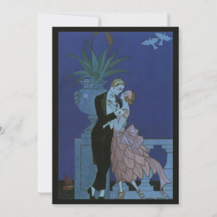 Vintag Art Deco Neu verheiratete Brautdusche Einla Einladung