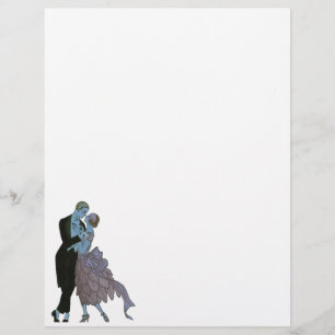 Vintag Art Deco Newlyweds, Liebe Wedding Dance