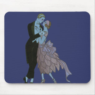 Vintag Art Deco Newlyweds, Liebe Wedding Dance Mousepad
