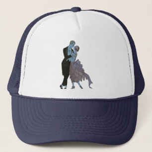 Vintag Art Deco Newlyweds, Liebe Wedding Dance Truckerkappe