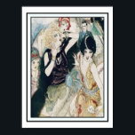 Vintag Art Deco Party Mayhem und Mischief Poster<br><div class="desc">Spaß Vintage Retro-Kunst Deko kosmopolitische Szene aus der Roaring Twenties Jazz-Zeit der Flappers, Nachtklubs und spricht. Frauen in Vintagen Abend Mode Party auf als Gentleman in schwarzer Krawatte tuxedo sieht in Vergnügen. Vielleicht sind sie bei einem Cocktail Party oder Silvester Feiern. Teilen Sie in einer aufregenden wilden Nacht des Chaos...</div>