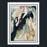 Vintag Art Deco Party Mayhem und Mischief Poster<br><div class="desc">Spaß Vintage Retro-Kunst Deko kosmopolitische Szene aus der Roaring Twenties Jazz-Zeit der Flappers, Nachtklubs und spricht. Frauen in Vintagen Abend Mode Party auf als Gentleman in schwarzer Krawatte tuxedo sieht in Vergnügen. Vielleicht sind sie bei einem Cocktail Party oder Silvester Feiern. Teilen Sie in einer aufregenden wilden Nacht des Chaos...</div>