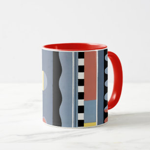 Vintag Art Deco Pochoir Jazz Geometrische Muster Tasse