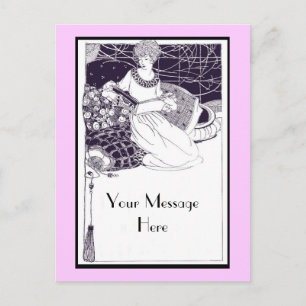 Vintag Art Deco Postkarte