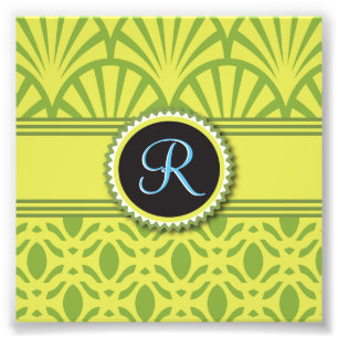 Vintag Art Deco skaliert Limon Fotodruck