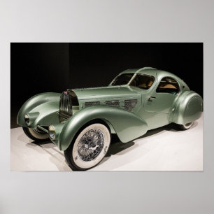 Vintag Art Deco Style 1935 Aérolithe Concept Car Poster