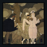 Vintag Art Deco, Überraschung von George Barbier Poster<br><div class="desc">Vintage Illustration Art Deco Design Titel Überraschung von George Barbier. Ein Party mit märchenhaften Figuren in eleganten Kostümen und Masken. Harlequinade ist ein theatralisches britisches Genre des Comic,  Pantomime mit den Figuren Harlequin,  die Kolumbin Liebe,  Kolumbus gieriger Vater Pantaloon,  ein bösartiger Clown,  und der Diener Pierrot.</div>