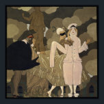Vintag Art Deco, Überraschung von George Barbier Poster<br><div class="desc">Vintage Illustration Art Deco Design Titel Überraschung von George Barbier. Ein Party mit märchenhaften Figuren in eleganten Kostümen und Masken. Harlequinade ist ein theatralisches britisches Genre des Comic,  Pantomime mit den Figuren Harlequin,  die Kolumbin Liebe,  Kolumbus gieriger Vater Pantaloon,  ein bösartiger Clown,  und der Diener Pierrot.</div>