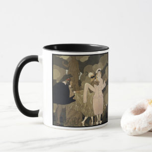 Vintag Art Deco, Überraschung von George Barbier Tasse