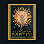 Vintag Art Deco Vermouth Martini Poster<br><div class="desc">1920er Jahre Vintag, Werbeanzeige von Vermouth Martini - 11x14 hier gezeigt. In anderen Größen erhältlich.</div>