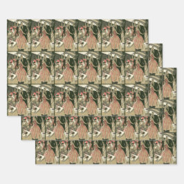 Vintag Art Deco Wedding, Newlyweds First Dance Geschenkpapier Set