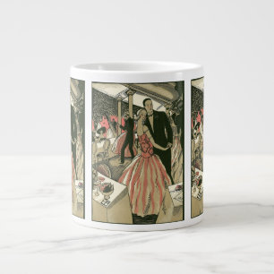 Vintag Art Deco Wedding, Newlyweds First Dance Jumbo-Tasse