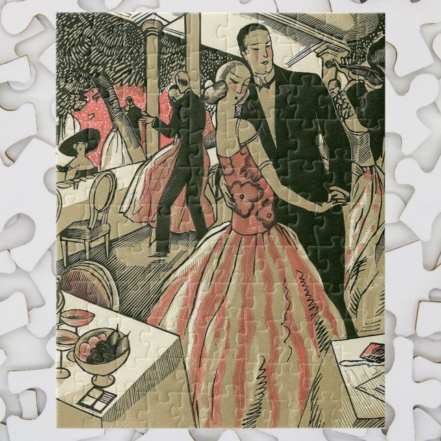 Vintag Art Deco Wedding, Newlyweds First Dance Puzzle (Von Creator hochgeladen)