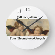 Vintag Art Deko Clock mit Raffaello Angels