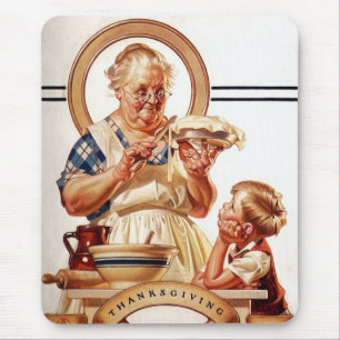 Vintag Art Erntedank Mousepad