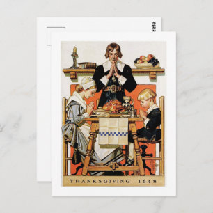 Vintag Art Erntedank Postkarten