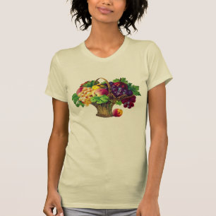 Vintag Art Fruit Basket  T-Shirt