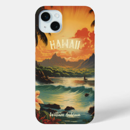 Vintag Art Hawaii Beach Hawaiian Girl Case-Mate iPhone Hülle