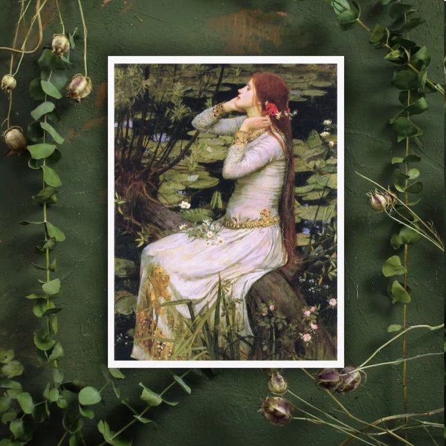 Vintag Art John W. Waterhouse Ophelia Postkarte (Von Creator hochgeladen)