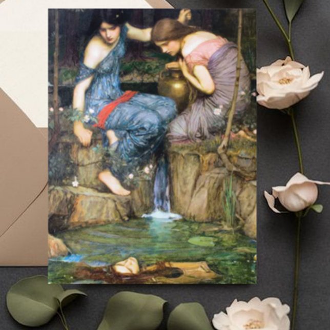 Vintag Art John William Waterhouse Postkarte (Von Creator hochgeladen)